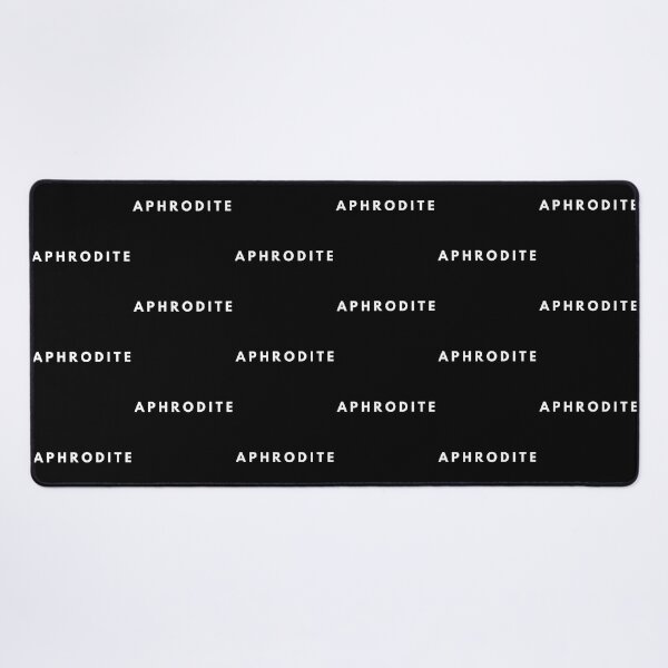 Item preview, Aphrodite Greek Mythology Olympian Goddess White Typography designed and sold by OnyxMoonDesigns.