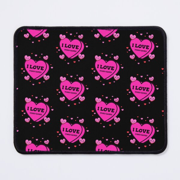 Item preview, You love Video Games -- hearts, winking, smile designed and sold by glitchman2.