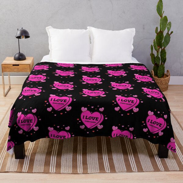 Item preview, You love Video Games -- hearts, winking, smile designed and sold by glitchman2.