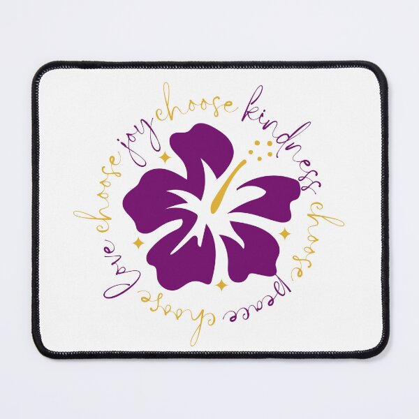 Item preview, CHOOSE KINDNESS CHOOSE PEACE CHOOSE LOVE CHOOSE JOY PURPLE FLOWER designed and sold by Mercurial Merkaba.