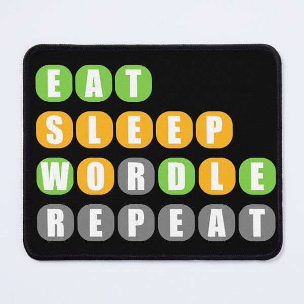 Item preview, EAT SLEEP WORDLE REPEAT designed and sold by OverbeeDesigns.