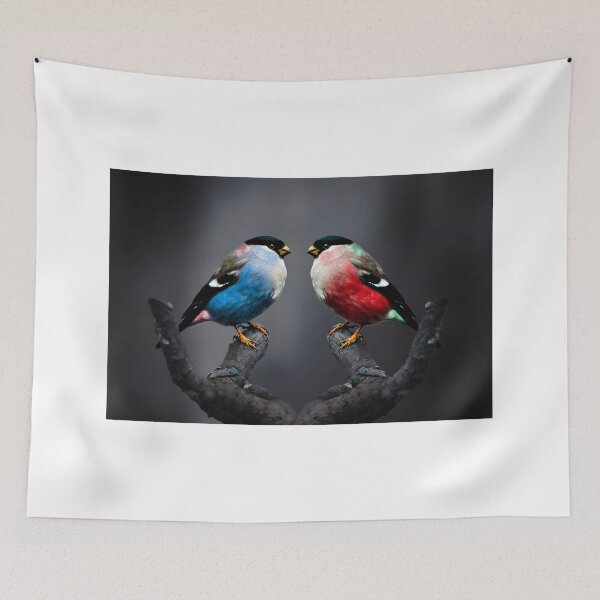 Item preview, Bird Blue and Red designed and sold by SadStation.