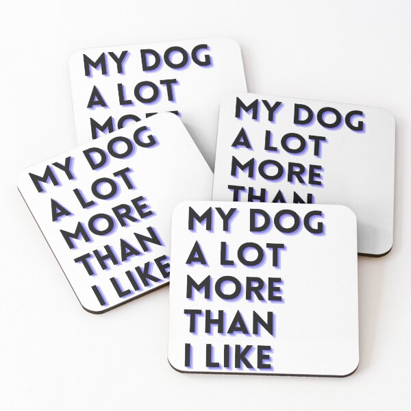 Item preview, I Like My Dog More Than You - Meme Art - Dog Art - Purple designed and sold by Meltymarket.