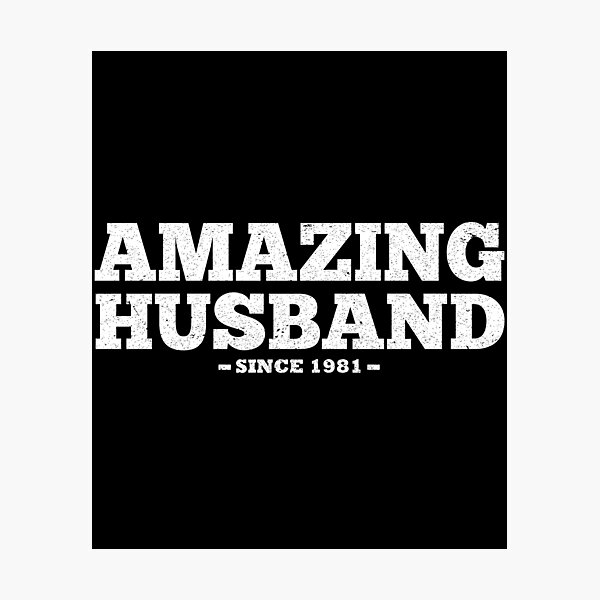 41st Wedding Anniversary Gift, Amazing Husband Since 1981