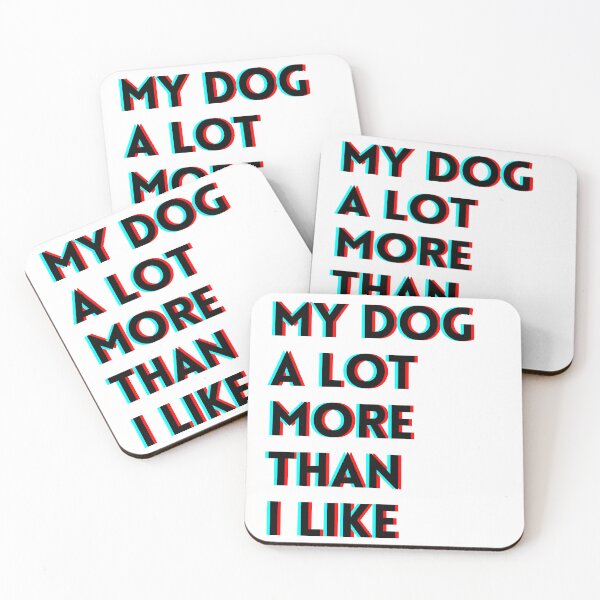 Item preview, I Like My Dog More Than You - Meme Art - Dog Art - Red and Blue designed and sold by Meltymarket.
