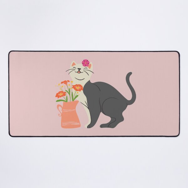 Item preview, Adorable kitten with flowers. designed and sold by EMIPRINCESS.