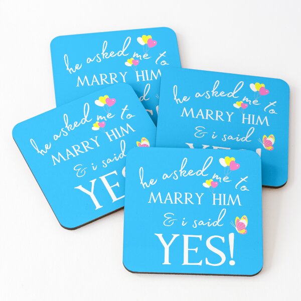 Item preview,  Engagement, Marriage Proposal Says He Asked Me To Marry Him & I said Yes designed and sold by Bowbubble.