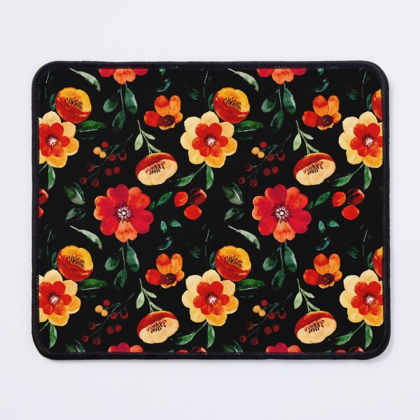 Item preview, Beige Black and Orange Abstract Flower Art designed and sold by alchemytree.