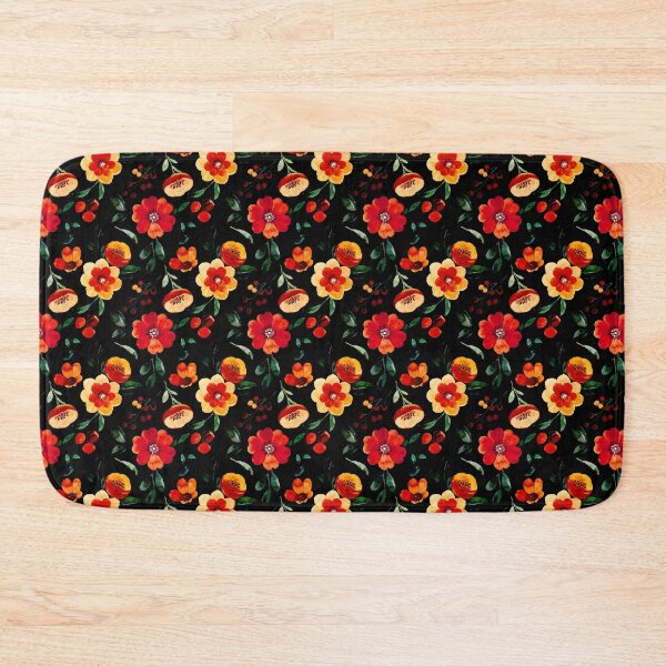 Item preview, Beige Black and Orange Abstract Flower Art designed and sold by alchemytree.