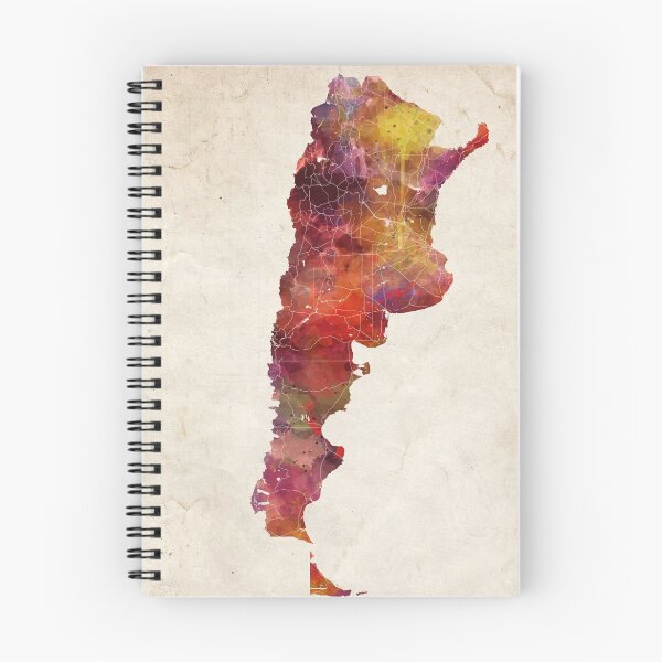 Item preview, Mapa de Argentina colores cálidos designed and sold by MapMapMaps.