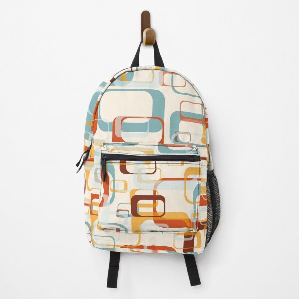 Item preview, Retro Vintage 70s Pattern In Shades Of Orange Blue And Yellow designed and sold by IZiets.