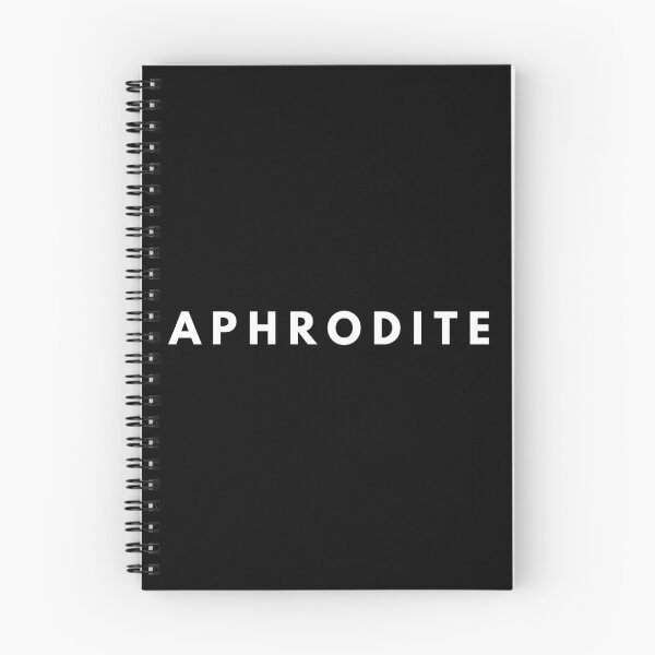 Item preview, Aphrodite Greek Mythology Olympian Goddess White Typography designed and sold by OnyxMoonDesigns.