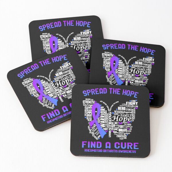 Item preview, Butterfly Ribbon Spread The Hope Find A Cure Rheumatoid Arthritis Awareness designed and sold by Tadmab.