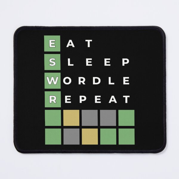Item preview, EAT SLEEP WORDLE REPEAT, Wordle Obsessed, Wordle Expert, Wordle Craze, Wordle Lover, Funny Wordle | Good Vibes Collection designed and sold by Made by Tamar.