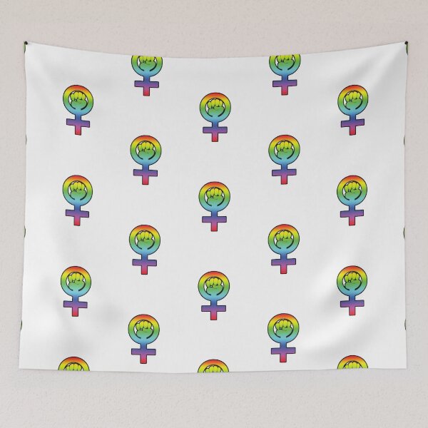 Item preview, Women's Power / Feminist Symbol 3 Rainbow designed and sold by 321Outright.