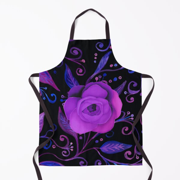 Item preview, Purple Abstract Leaves with Rose designed and sold by HappyLifeCreate.