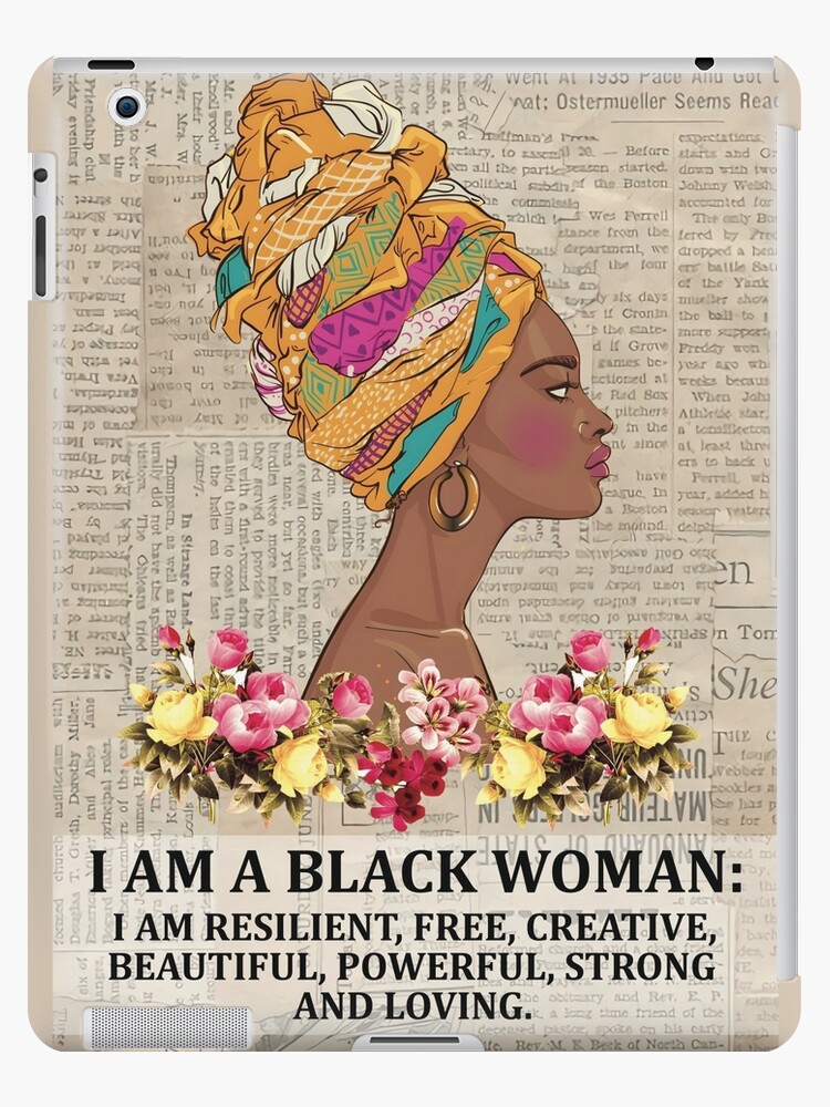 Coque et skin adhésive iPad for Sale avec l'œuvre « Je suis une femme noire  puissante, Femme forte, Afro-américain » de l'artiste Artone369
