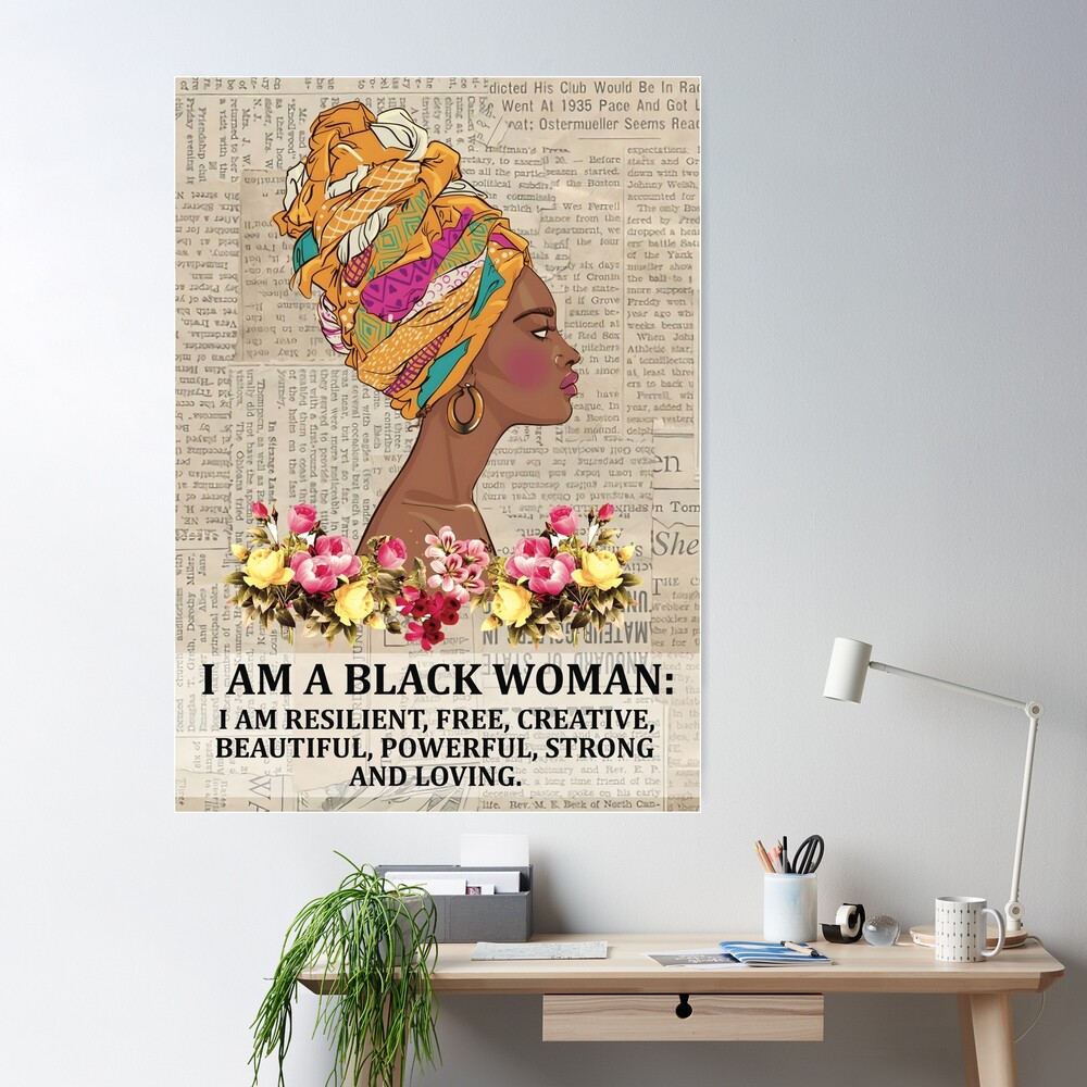 African Tumbler Afro Girl I Am Black Beautiful Magic Intelligent Woman –  BigProStore