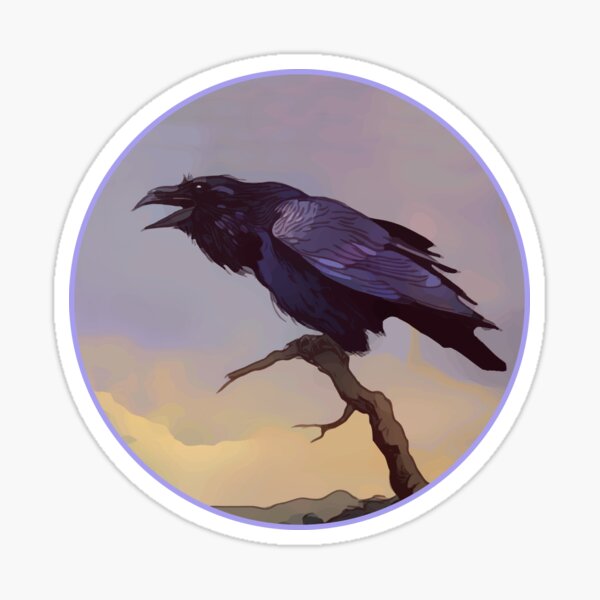 Desert Raven Sticker