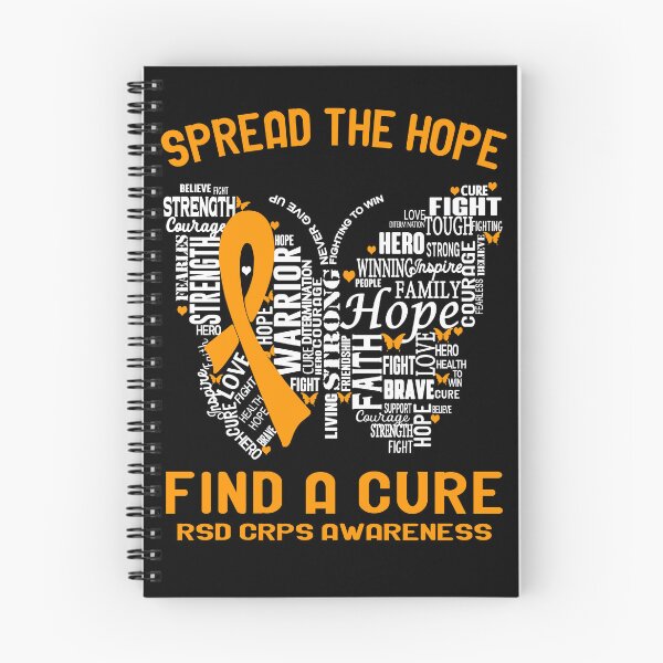Item preview, Butterfly Ribbon Spread The Hope Find A Cure RSD CRPS Awareness designed and sold by Tadmab.
