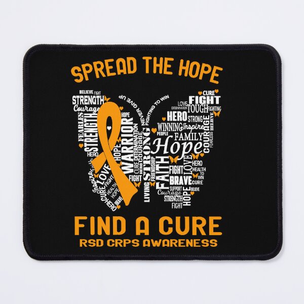 Item preview, Butterfly Ribbon Spread The Hope Find A Cure RSD CRPS Awareness designed and sold by Tadmab.