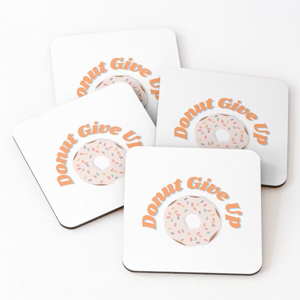 Item preview, Donut Give Up - White Frosted designed and sold by Flip Your Pancake.