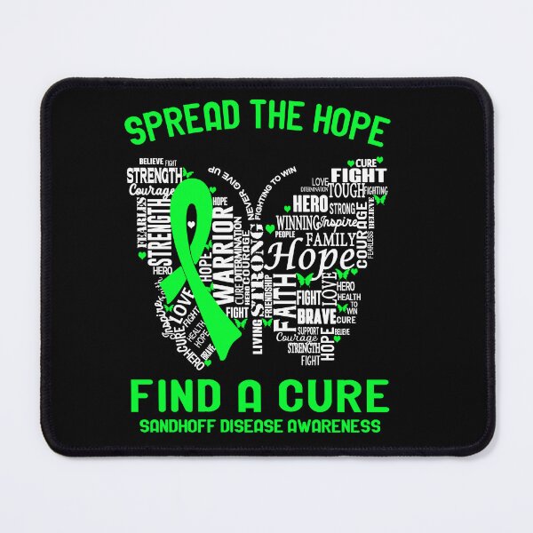 Item preview, Butterfly Ribbon Spread The Hope Find A Cure Sandhoff Disease Awareness designed and sold by Tadmab.