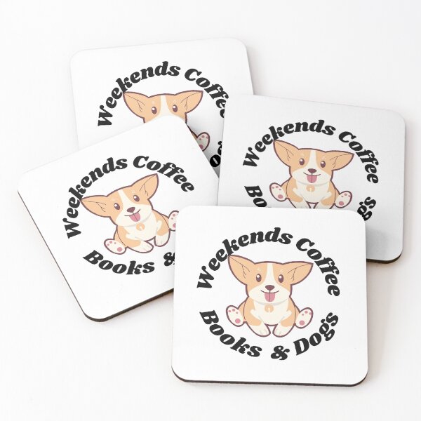 Item preview, I LOVE WEEKENDS COFFEE BOOKS AND DOGS  FUNNY DESIGN designed and sold by maaitbahajjoub.