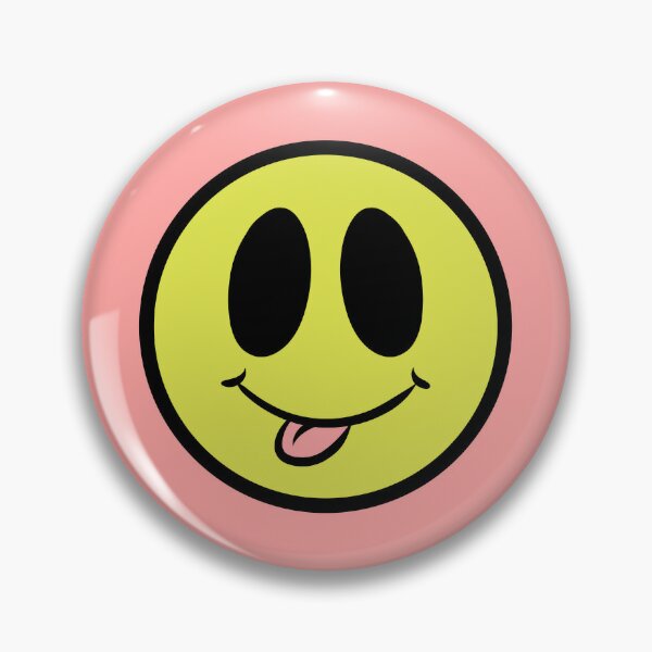 Silly Smiley Face Pin