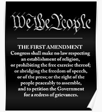 We The People - First Amendment Poster