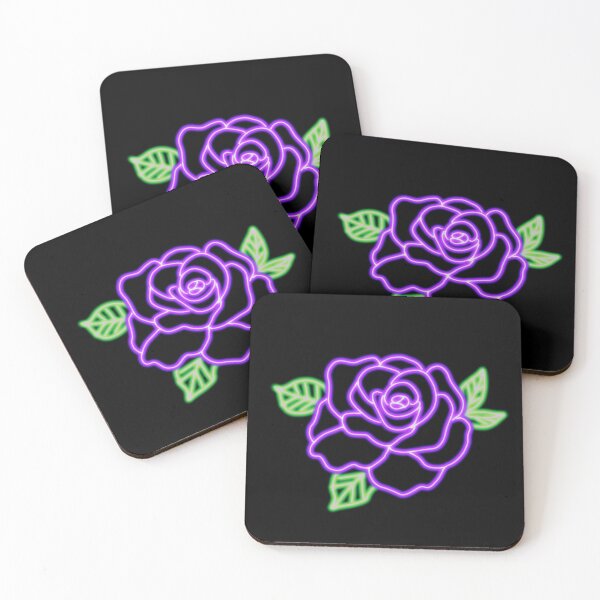 Item preview, Purple Neon Rose designed and sold by PurpleAdventure.