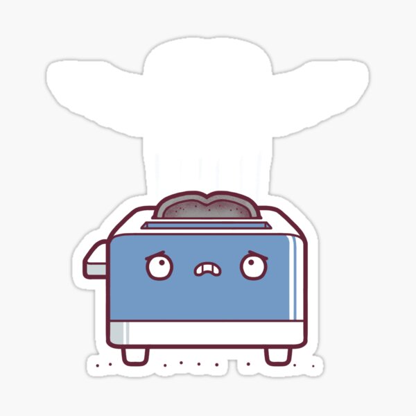 Toast ghost Sticker
