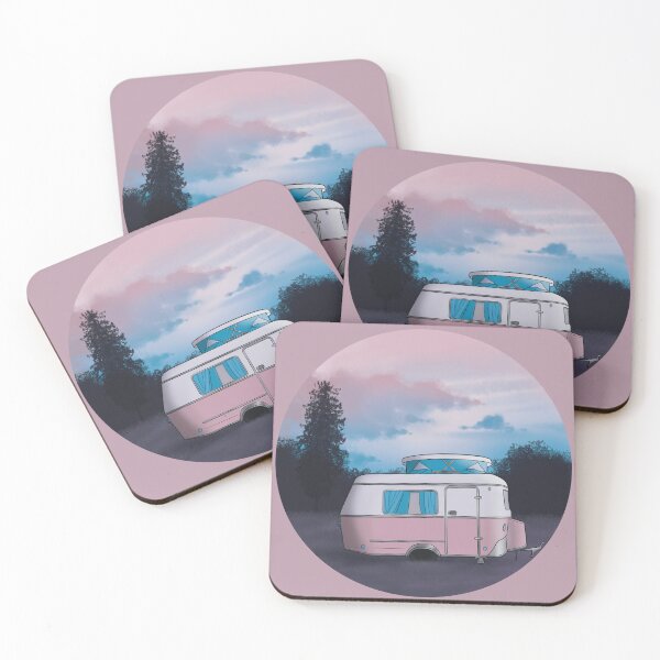 Item preview, Eriba caravan pink and blue  designed and sold by LaGode.