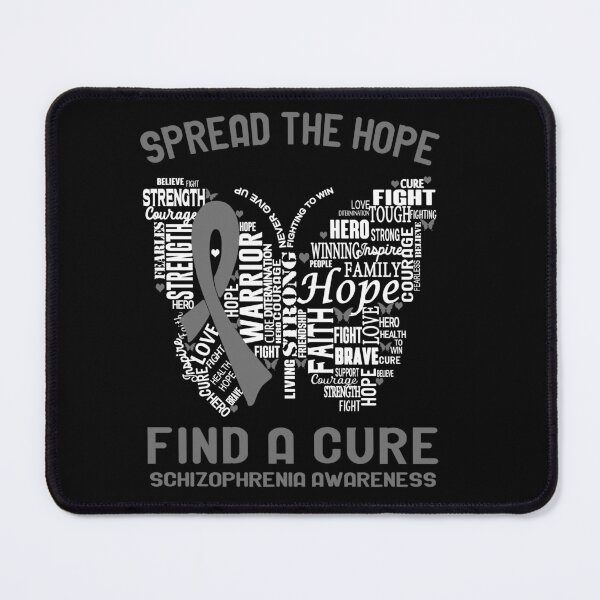 Item preview, Butterfly Ribbon Spread The Hope Find A Cure Schizophrenia Awareness designed and sold by Tadmab.