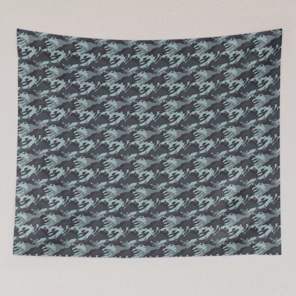 Item preview, Camouflage Rabbit - Military Pattern - Gray Bluish designed and sold by TimeForTShirt.