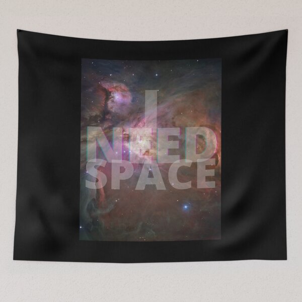 Item preview, I Need Space - Red, Purple, Yellow Galaxy designed and sold by Quirkdom.