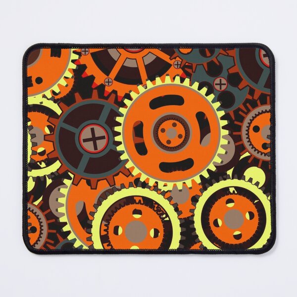 Item preview, Gears Cogs Steampunk Machine Mechanical Grind Clock designed and sold by Spaceshipsells.