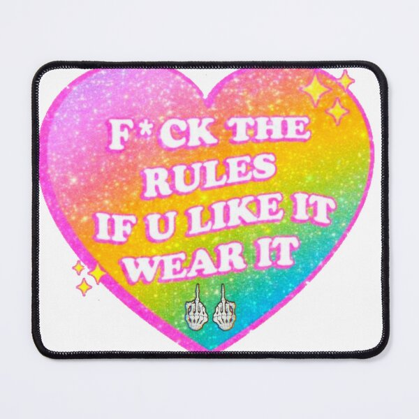 Item preview, fuck the rules, wear what you want sticker  designed and sold by monikizz.