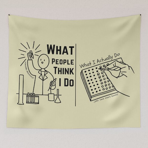 Item preview, Scientist – What People Think I Do vs. What I Actually Do – Funny Scientist designed and sold by cinsarad.