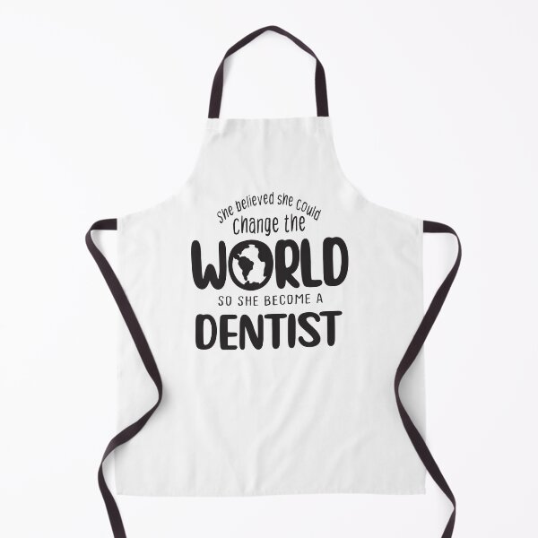 Item preview, She believed she could change the world so she become a dentist - Funny dentist quote gift idea For Men and Women designed and sold by Mmmm3344.