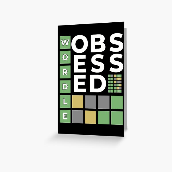 Vista previa del artículo con la obra «WORDLE OBSESSED, Wordle Expert, Wordle Craze, Wordle Lover, Funny Wordle, Eat Sleep Wordle Repetir, Tammars Designs», diseñado y vendido por TammarsDesigns.