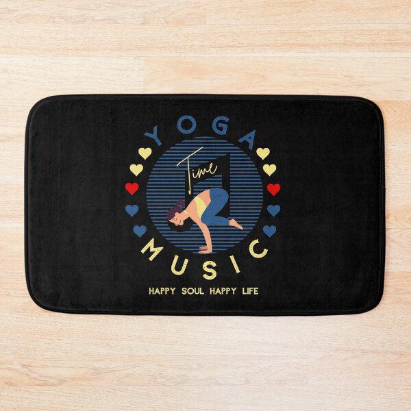 Item preview, Yoga time quote,Yoga Time and Music,Happy Soul Happy life designed and sold by behappysiempre.