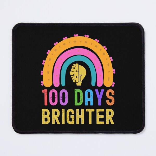 Item preview, 100 Days Brighter Funny 100 Days Of School Teacher Student designed and sold by Kaladzishop.