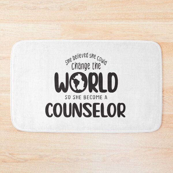 Item preview, She believed she could change the world so she become a Counselor - Funny Counselor quote gift idea For Men and Women designed and sold by Mmmm3344.