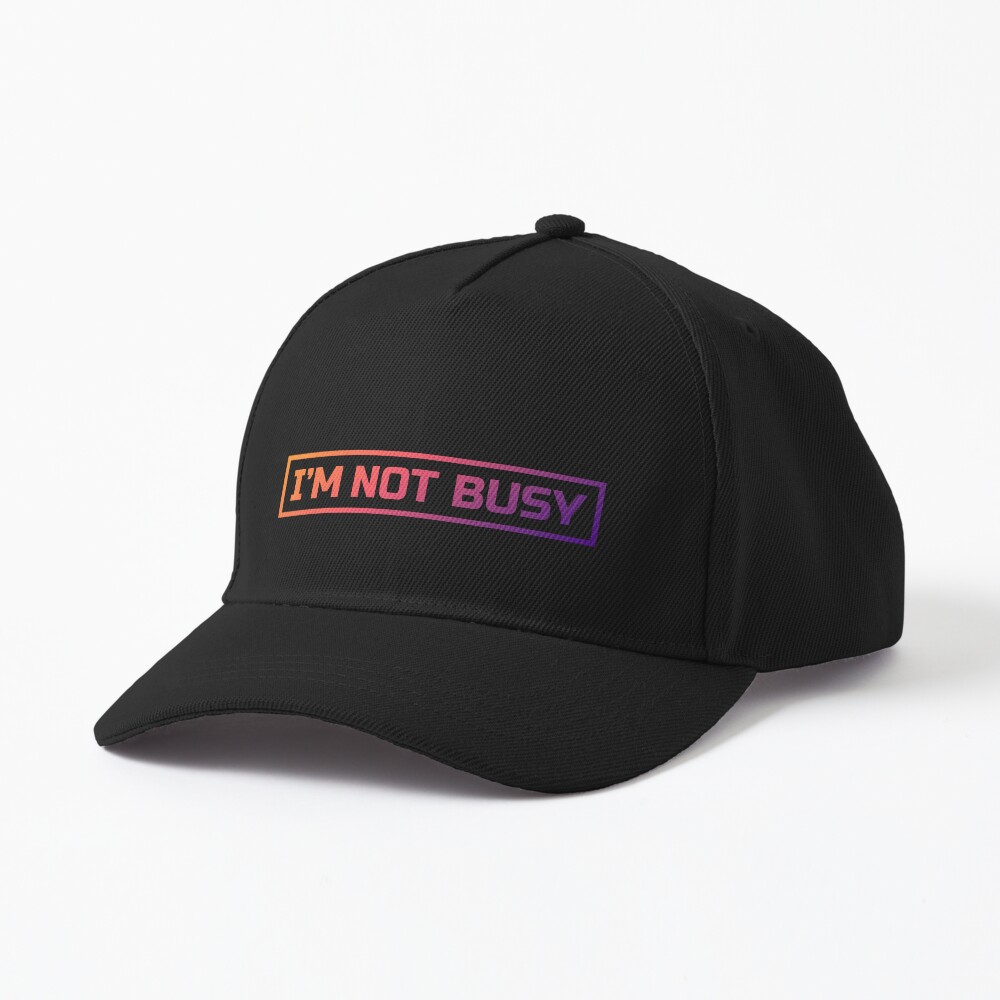 Artikel-Vorschau von Baseball Cap, designt und verkauft von ImNotBusyBerlin.