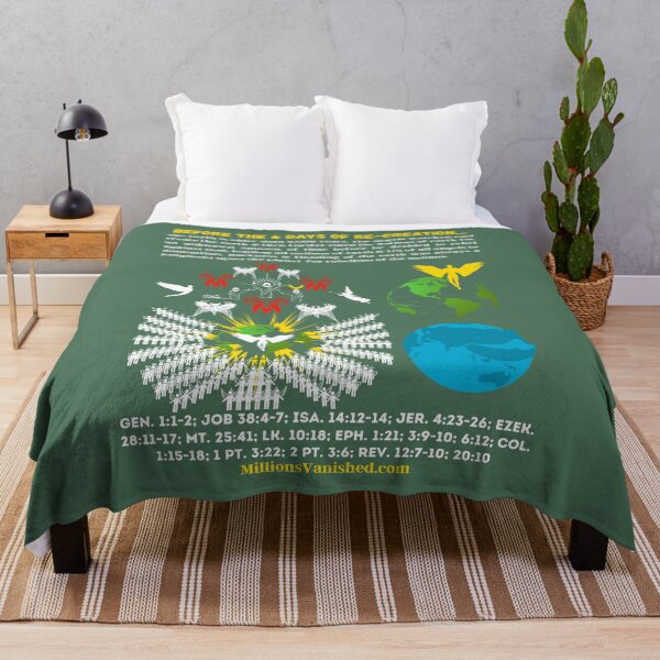 Before the 6 Days of Re-Creation - Christian Throw Blanket