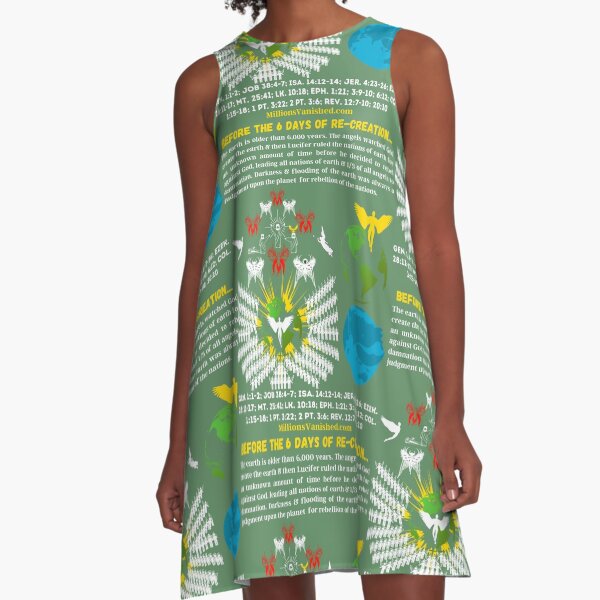 Before the 6 Days of Re-Creation - Christian A-Line Dress