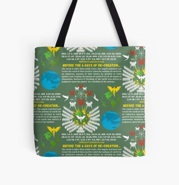 Before the 6 Days of Re-Creation - Christian All Over Print Tote Bag