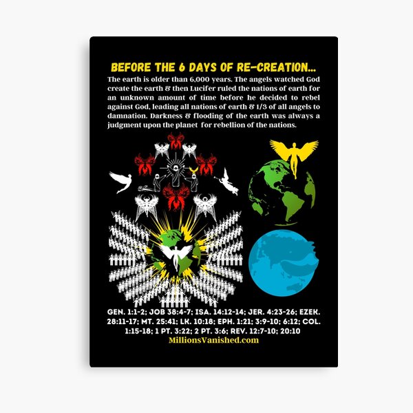 Before the 6 Days of Re-Creation - Christian Canvas Print