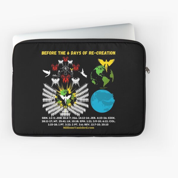 Before the 6 Days of Re-Creation - Christian Laptop Sleeve